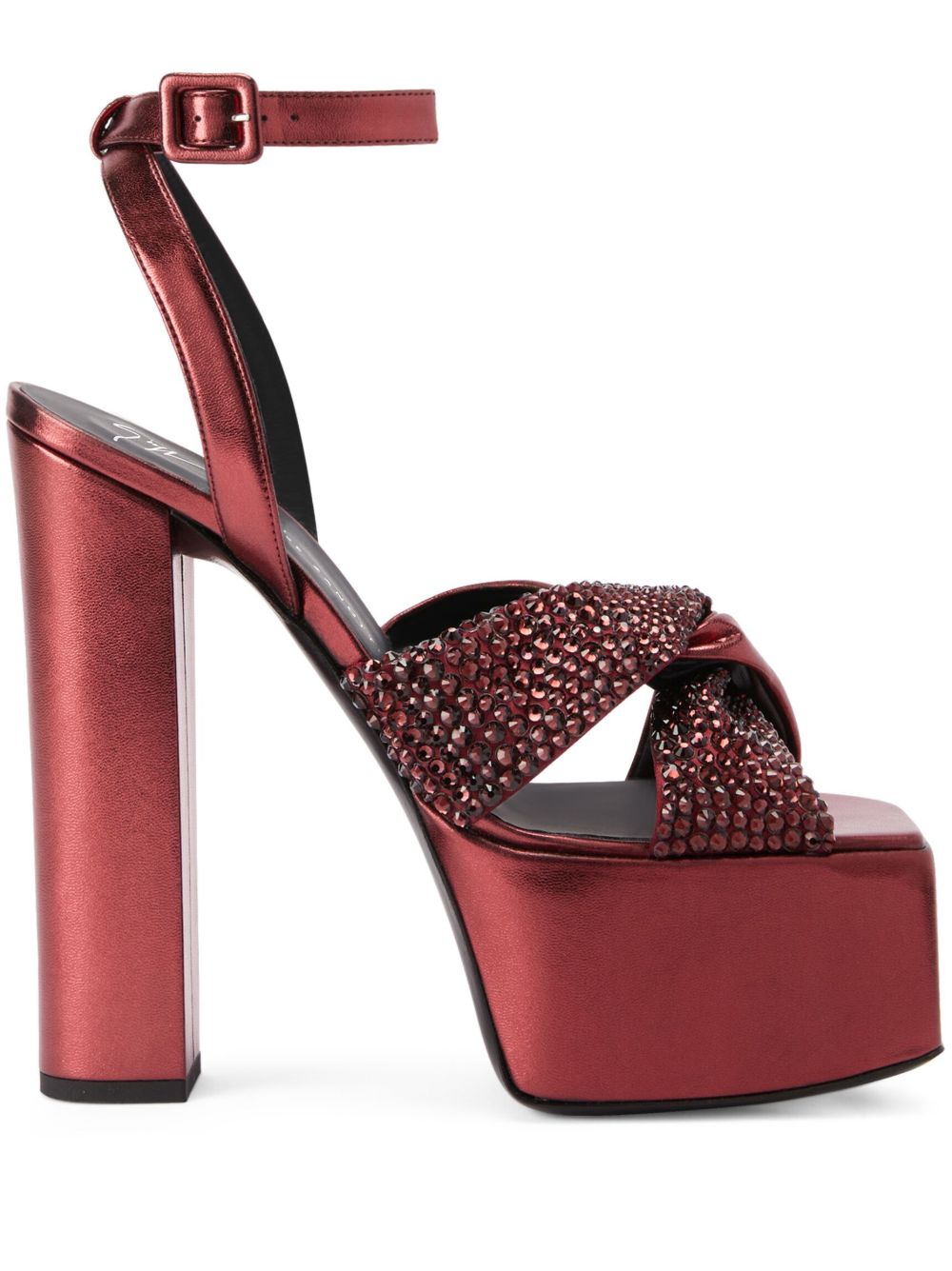 Giuseppe Zanotti Souree 水台式高跟凉鞋 - 红色