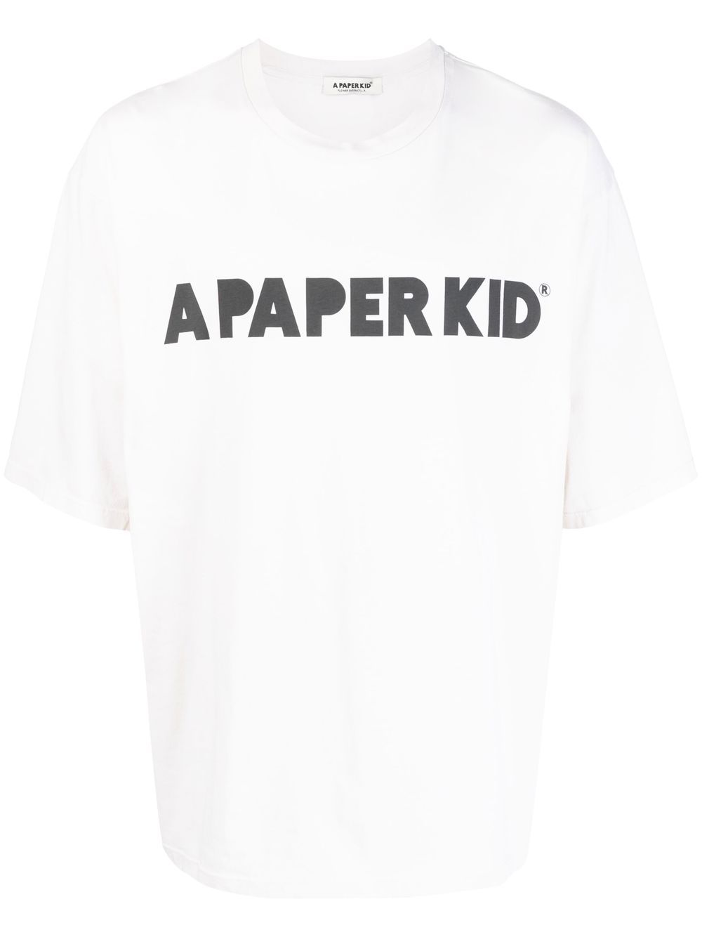 A Paper Kid logo印花棉T恤 - 中性色