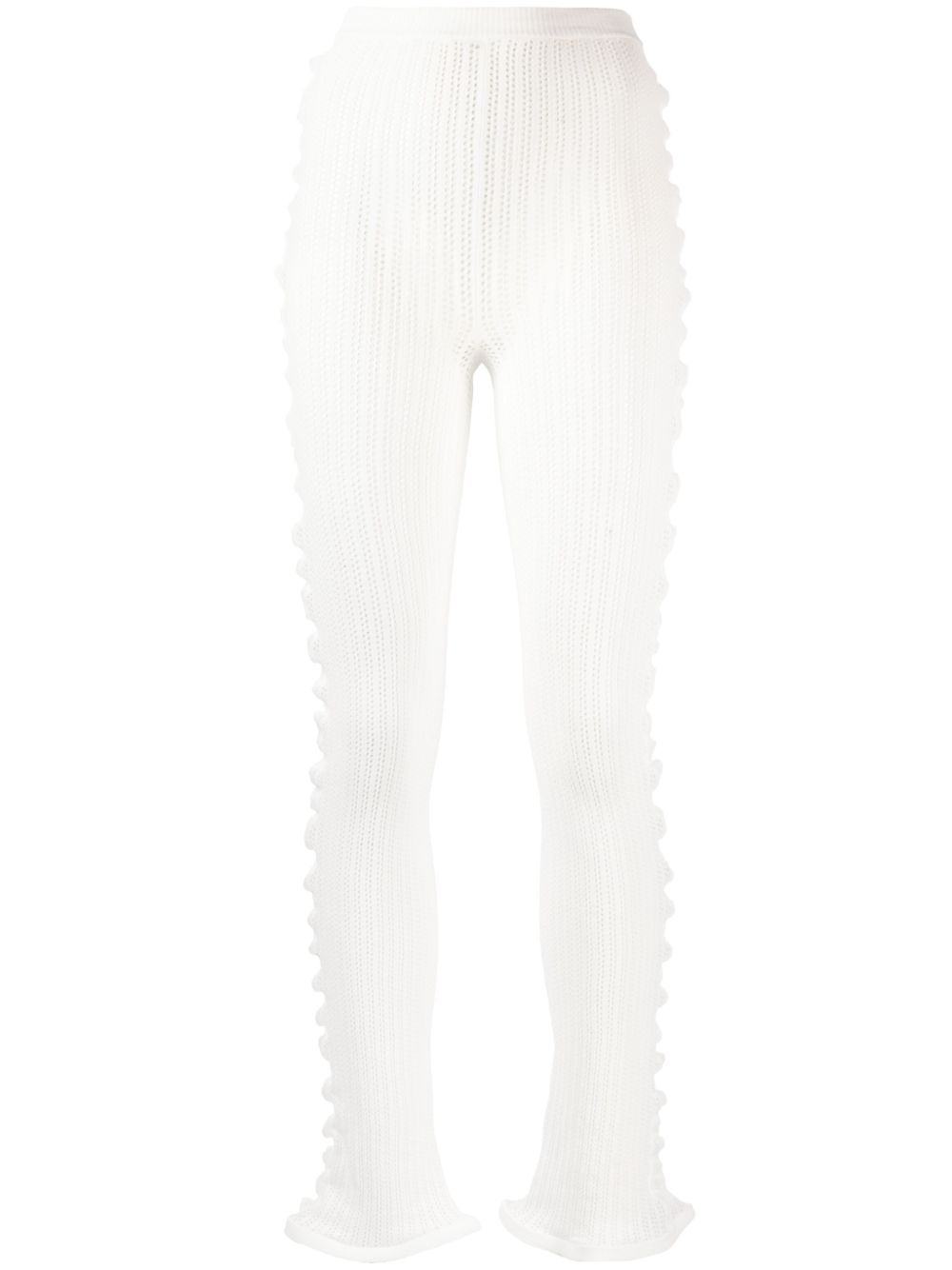 Acne Studios 钩编针织打底裤 - 白色