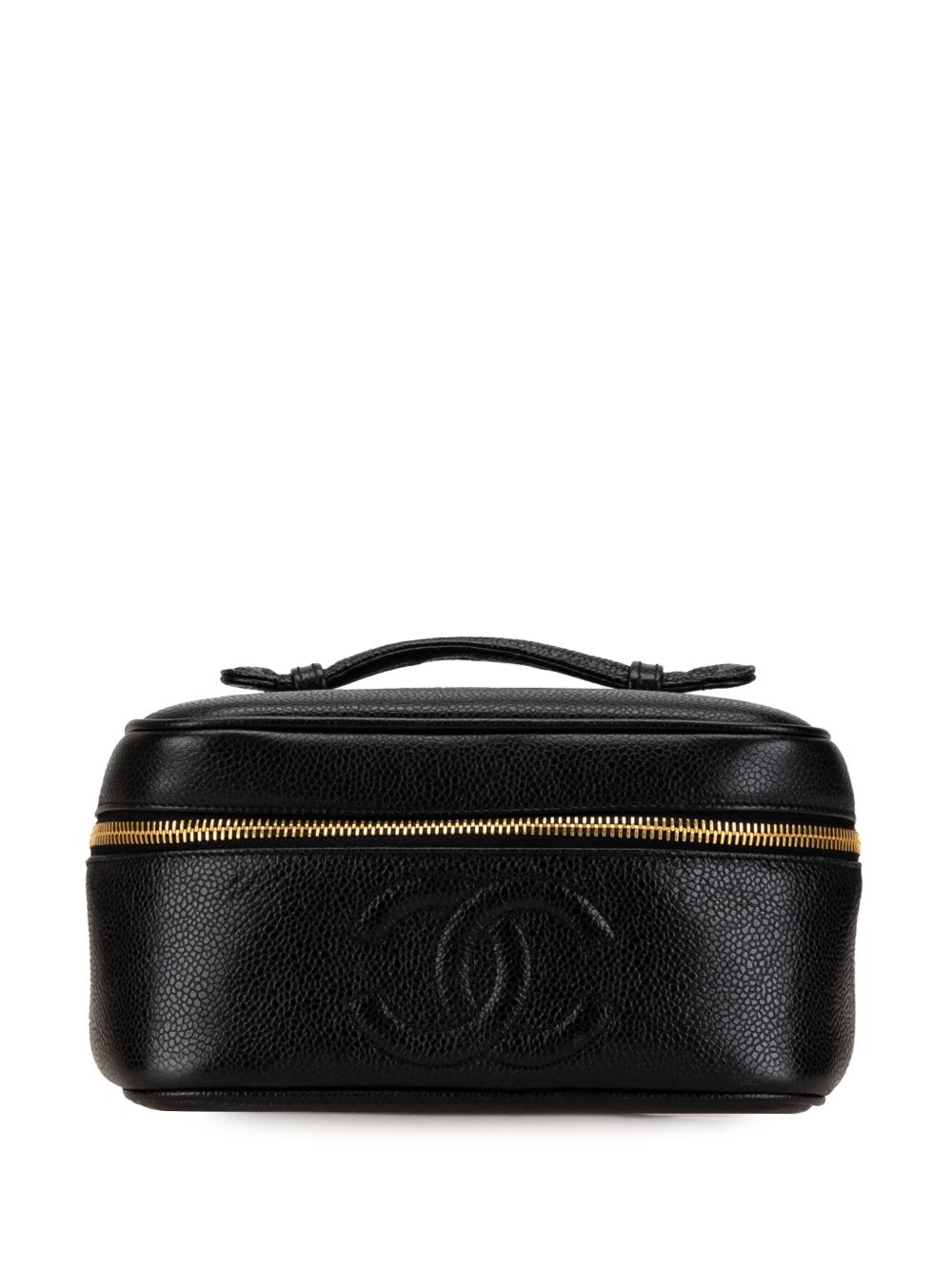 CHANEL Pre-Owned CC Caviar Case 化妆包（1994-1996年典藏款） - 黑色