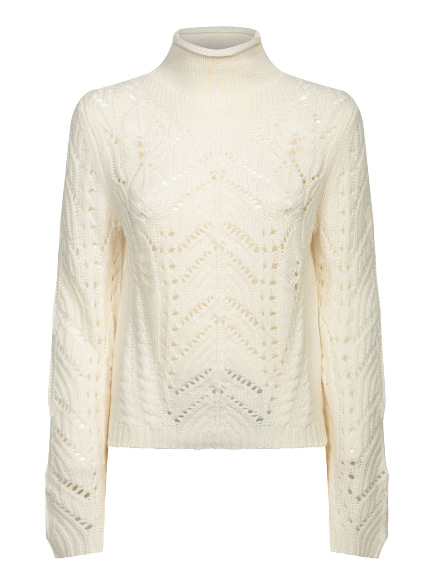 Loulou Studio Gustavia Ivory Wool And Cashmere Sweater