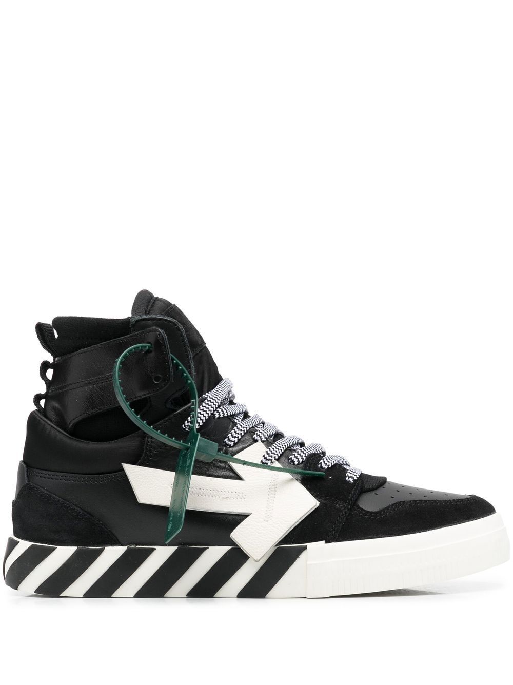 Off-White Vulcanized 高帮运动鞋 - 黑色