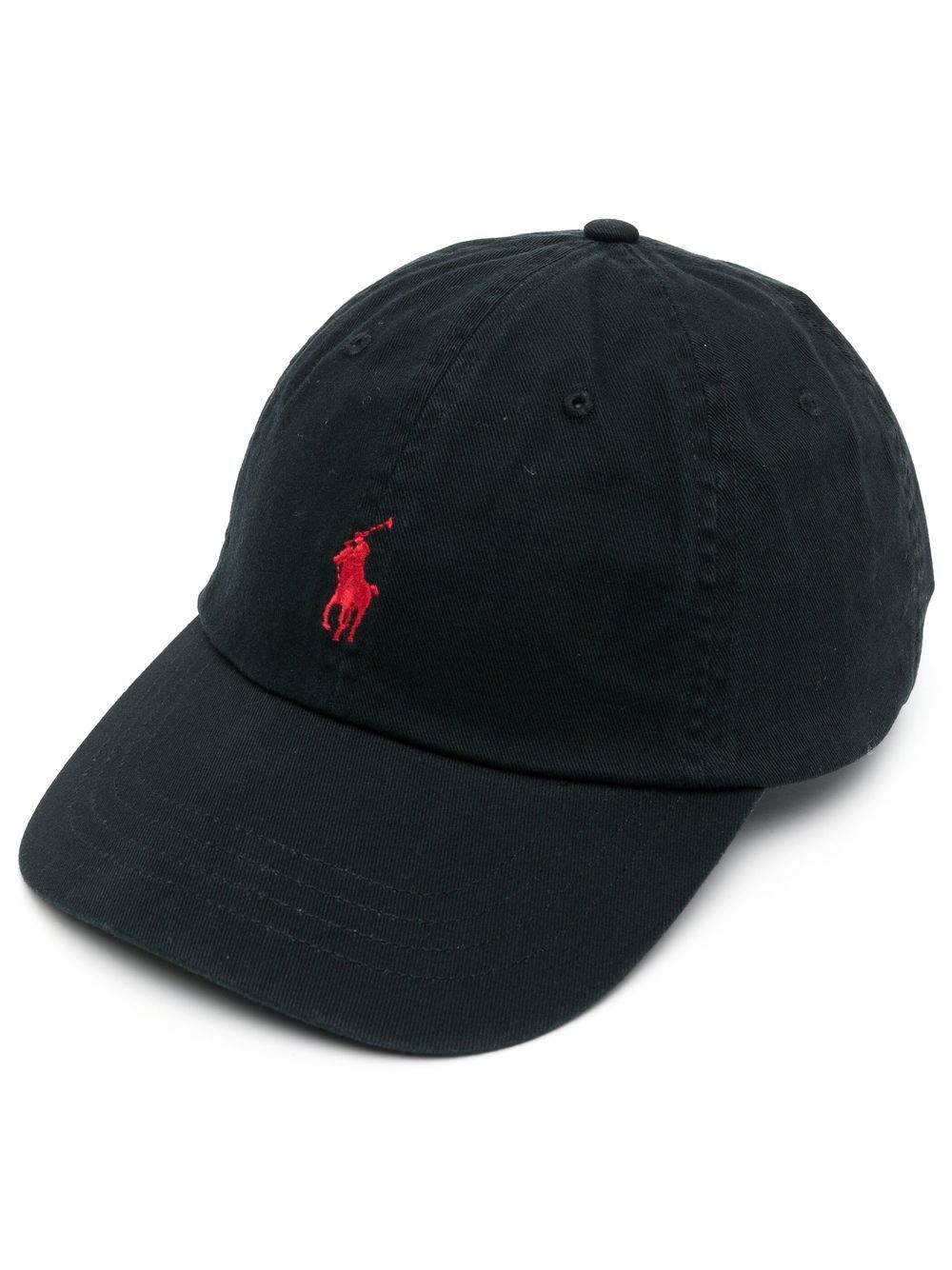 Polo Ralph Lauren 刺绣logo棒球帽 - 黑色