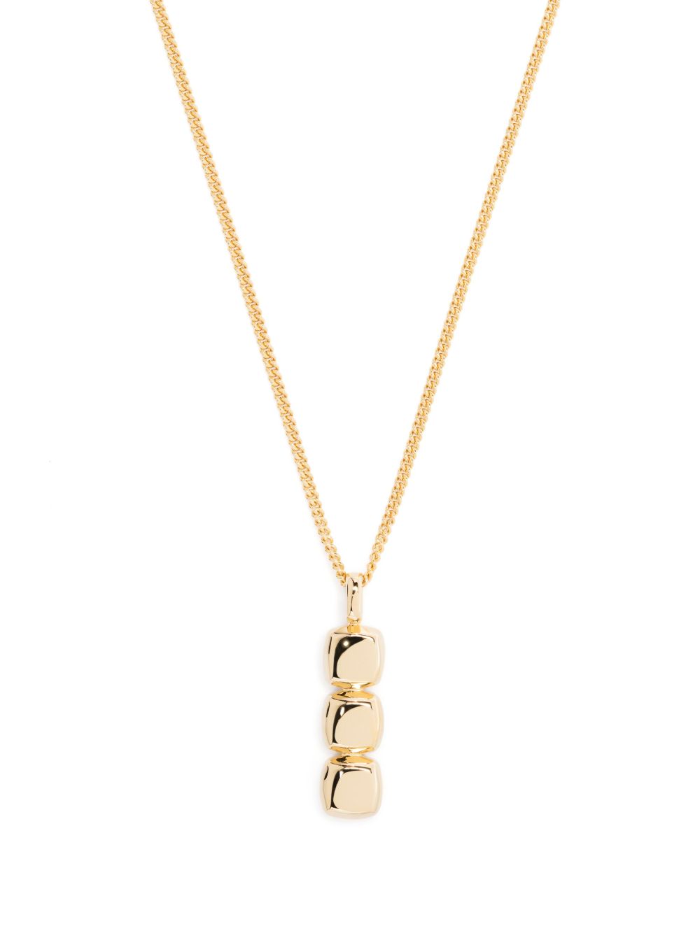 Tom Wood mini cushion pendant necklace - 金色