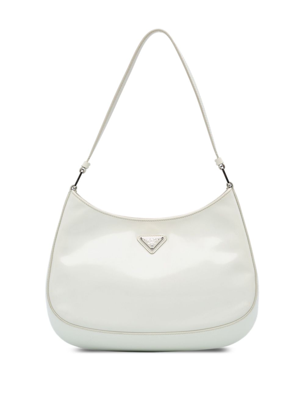 Prada Pre-Owned Spazzolato Cleo 单肩包（2000-2023年典藏款） - 白色