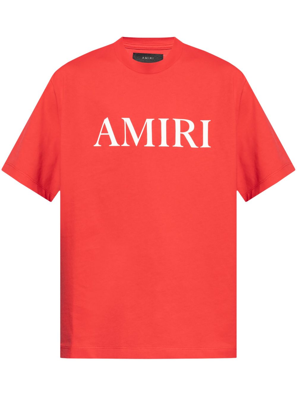 AMIRI logo印花棉T恤 - 红色