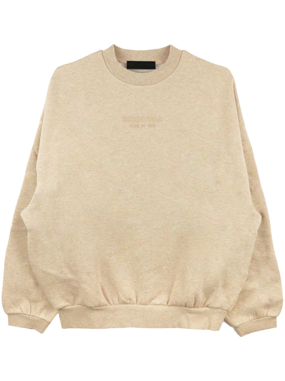 FEAR OF GOD ESSENTIALS logo刺绣圆领卫衣 - 中性色