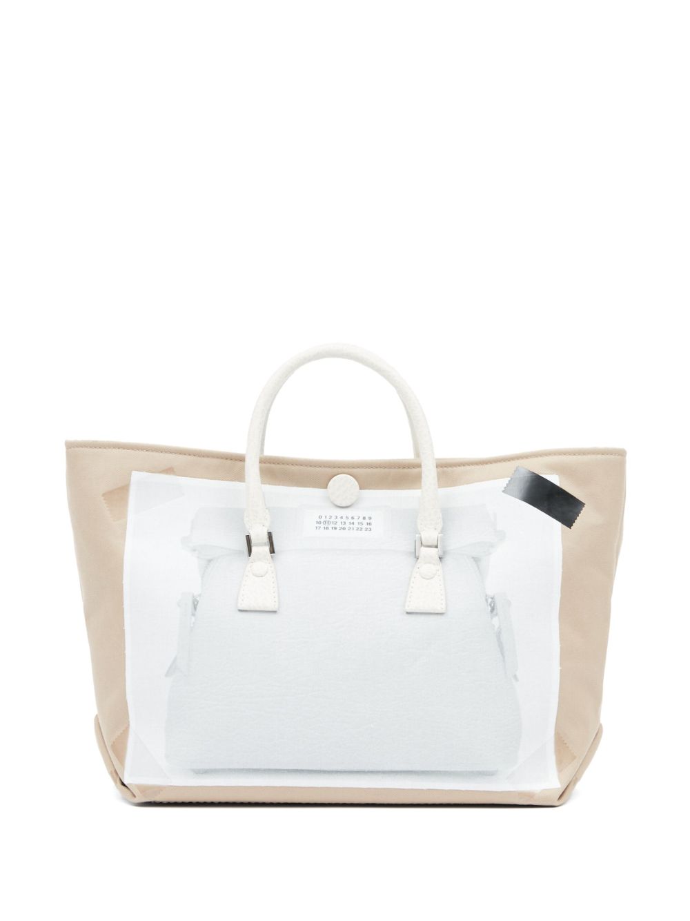 Maison Margiela 5AC 错觉画顶置手柄迷你手提包 - 中性色