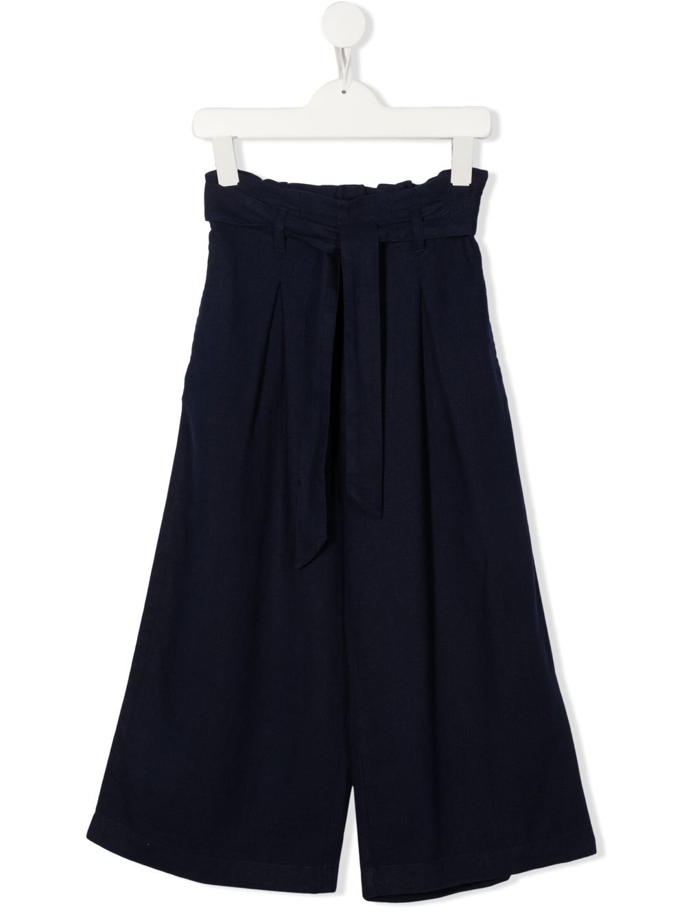 POLO RALPH LAUREN KIDS 纯色阔腿裤 - 蓝色