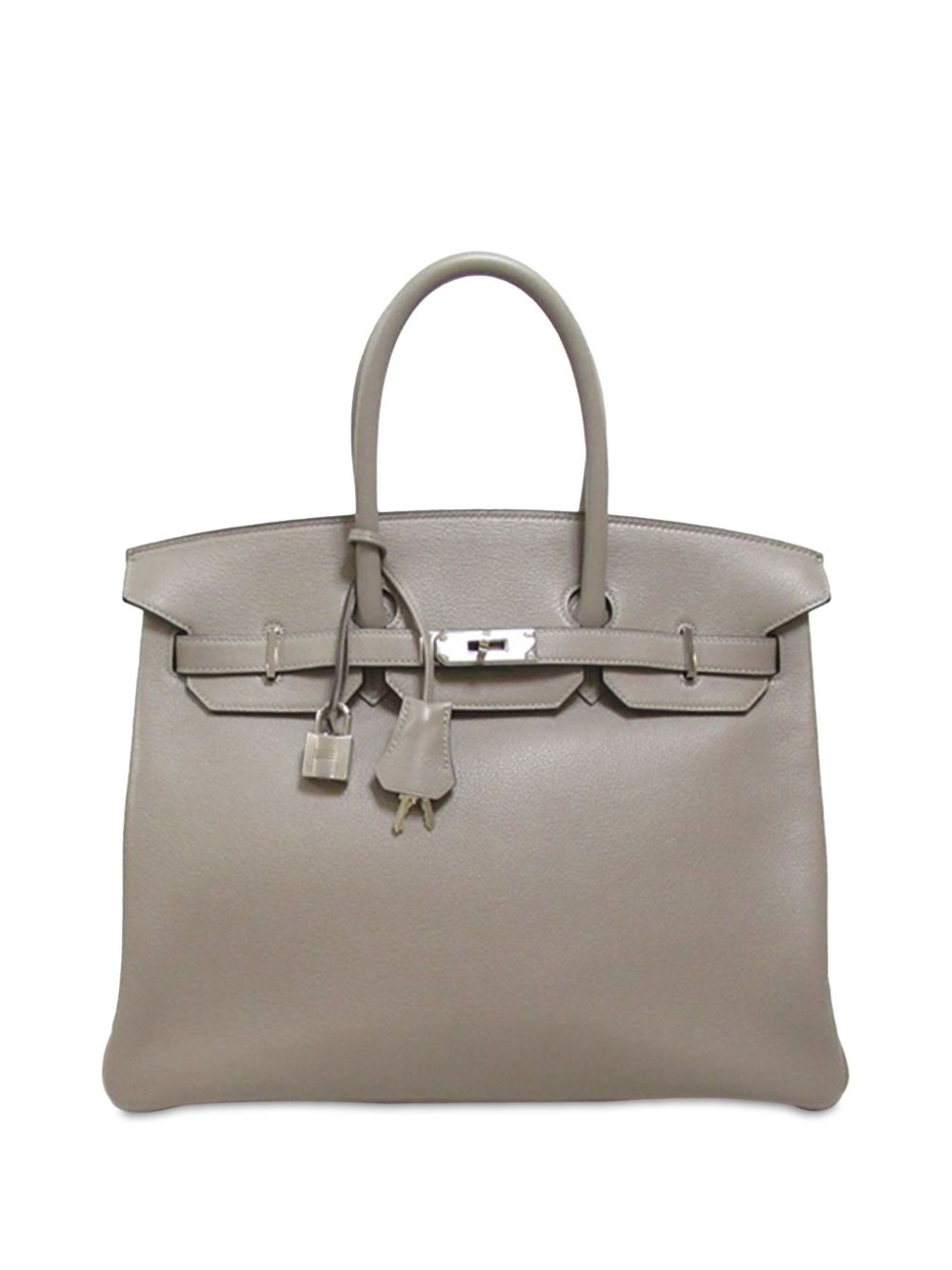 Hermès Pre-Owned Taurillon Novillo Birkin Retourne 35 手提包（2020年典藏款） - 灰色