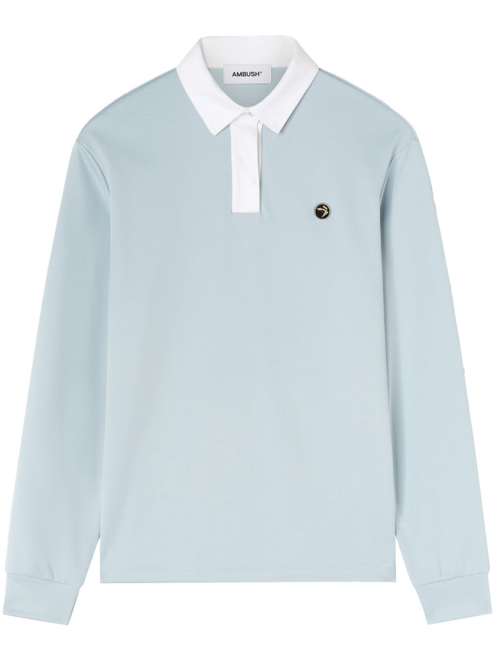 AMBUSH polo领logo标牌卫衣 - 蓝色