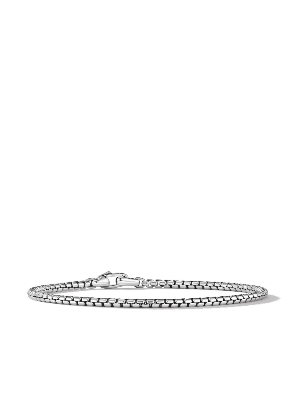 David Yurman 纯银百叶链式手链（2.7毫米） - 银色