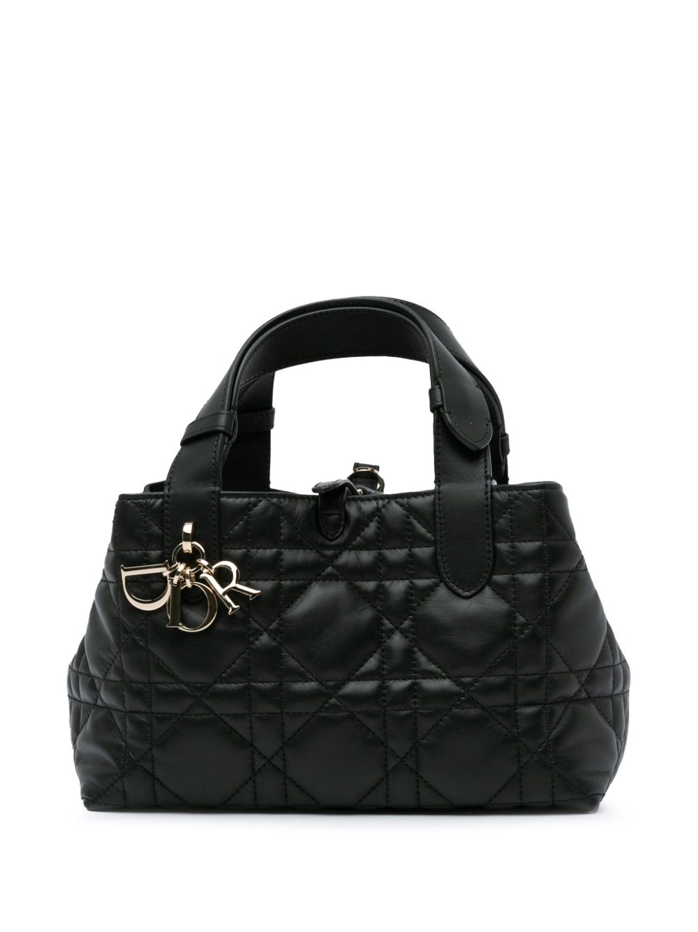 Christian Dior Pre-Owned Macrocannage Toujours 小号手提包（2023年典藏款） - 黑色