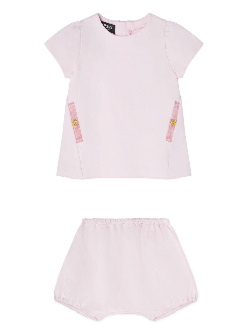 Versace Kids Medusa 连衣裙套装 - 粉色