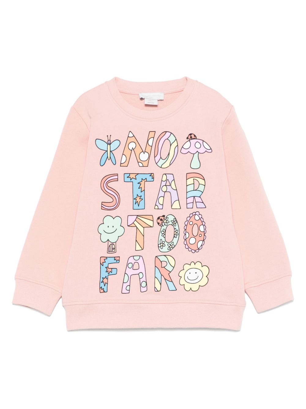 Stella McCartney Kids 标语印花卫衣 - 粉色