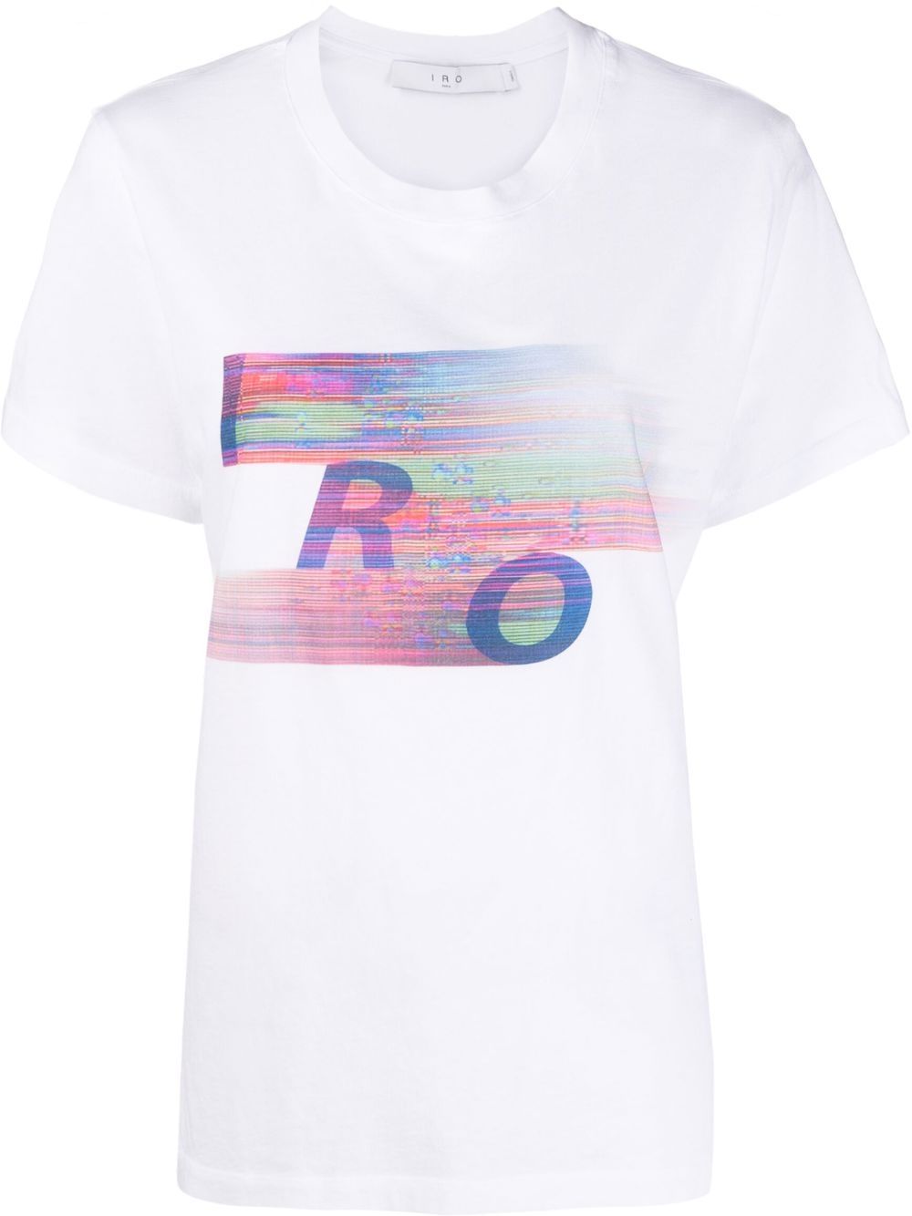 IRO 图案logo印花T恤 - 白色