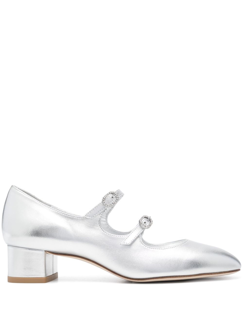 Stuart Weitzman Claris 低跟鞋（3.5厘米） - 银色