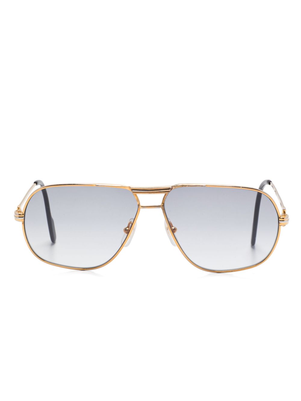 Cartier 飞行员镜框太阳眼镜（典藏款） - 金色