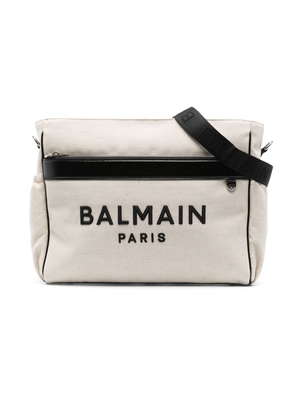 Balmain Kids logo刺绣帆布母婴包 - 中性色