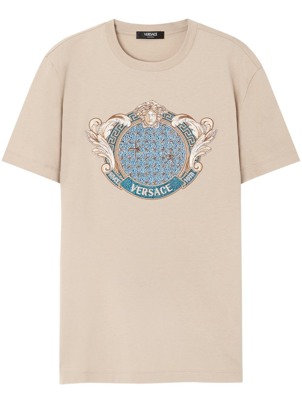 Versace Starfish Blason 晶饰T恤 - 中性色