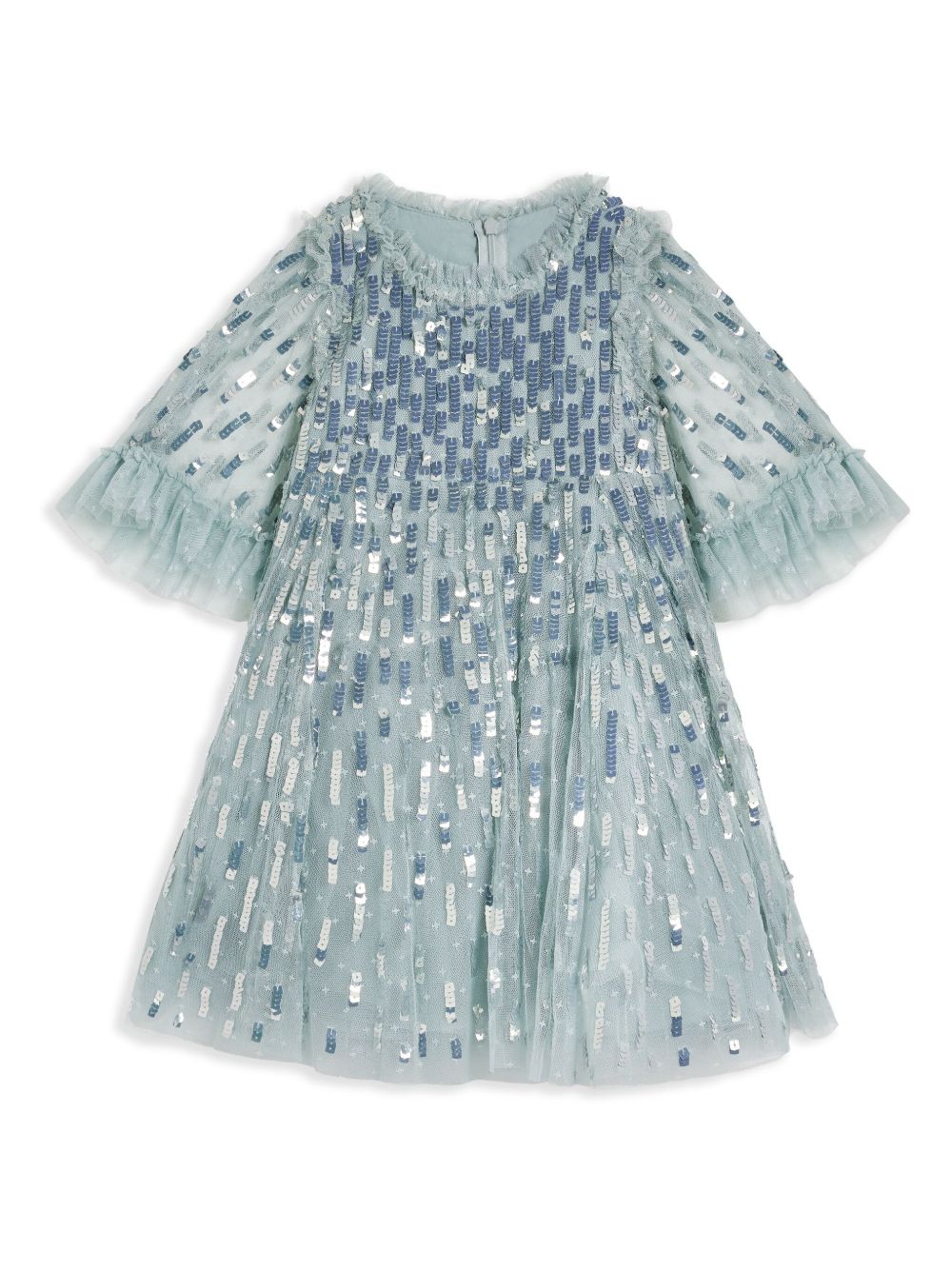 NEEDLE & THREAD KIDS Sequin Dash 连衣裙 - 蓝色