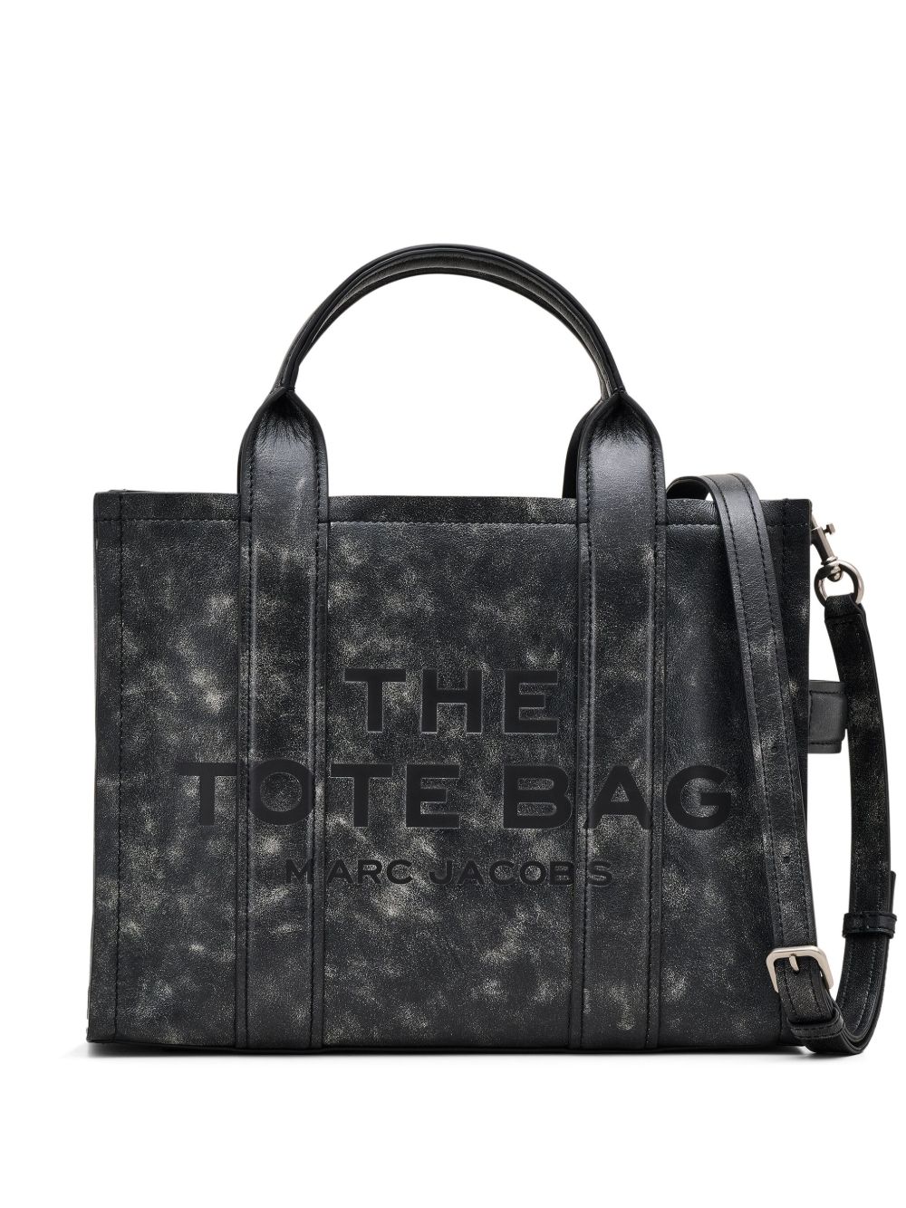 Marc Jacobs The Medium Distressed Leather Tote 手提包 - 黑色