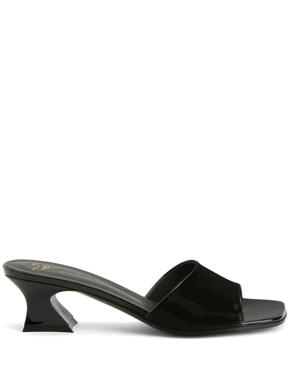 Giuseppe Zanotti Solhene 皮质低跟凉鞋 - 黑色