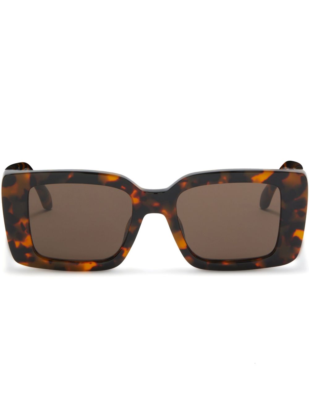 Palm Angels Eyewear Dorris 方框太阳眼镜 - 褐色