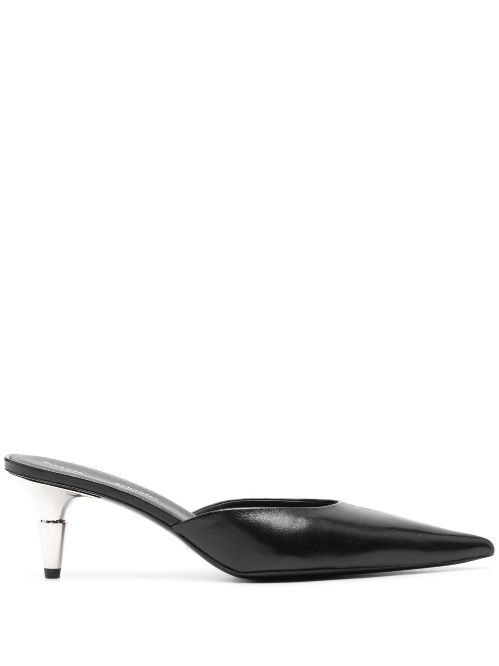 Proenza Schouler Spike 皮质中跟穆勒鞋 - 黑色
