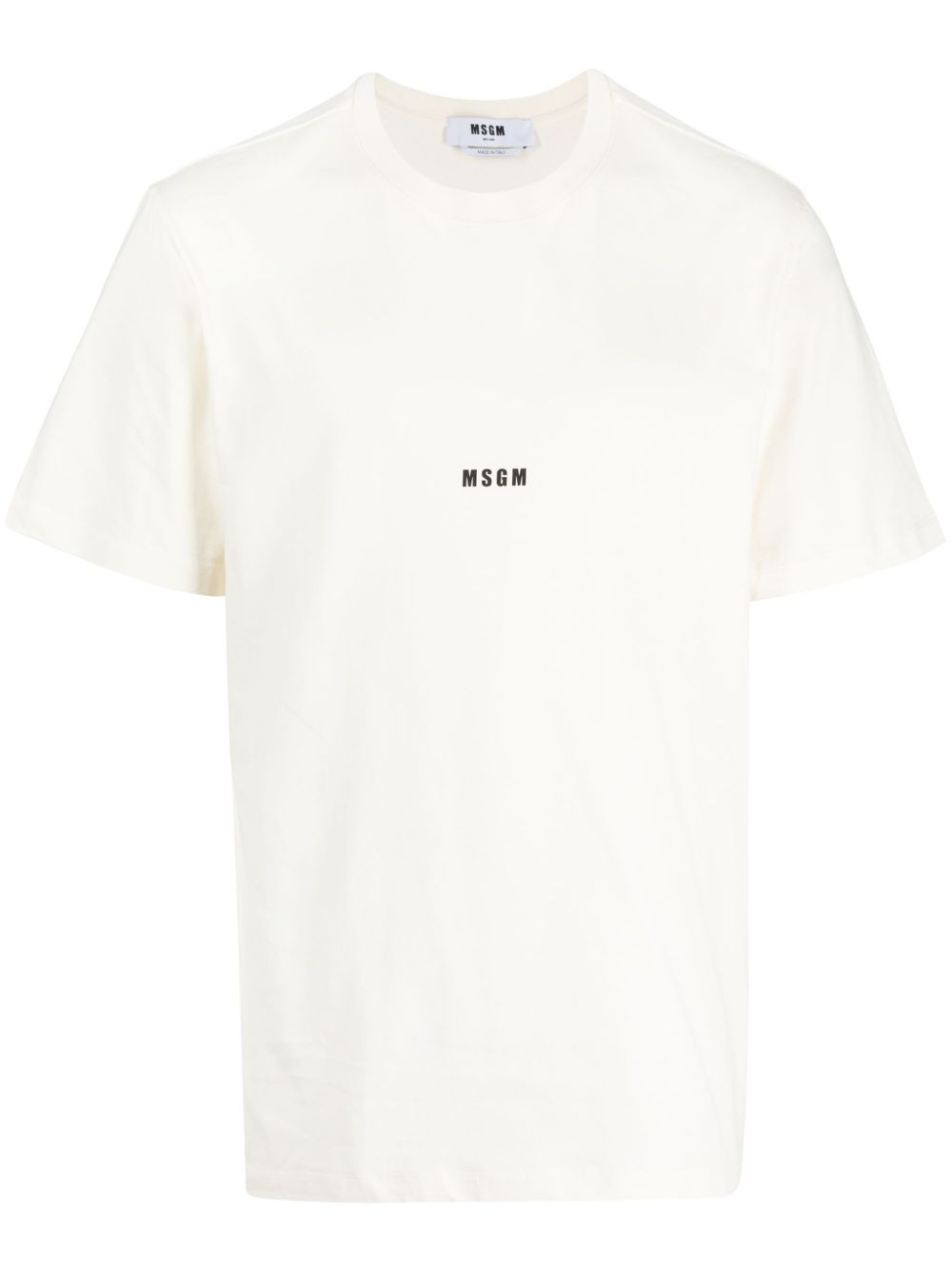 MSGM logo印花棉T恤 - 中性色