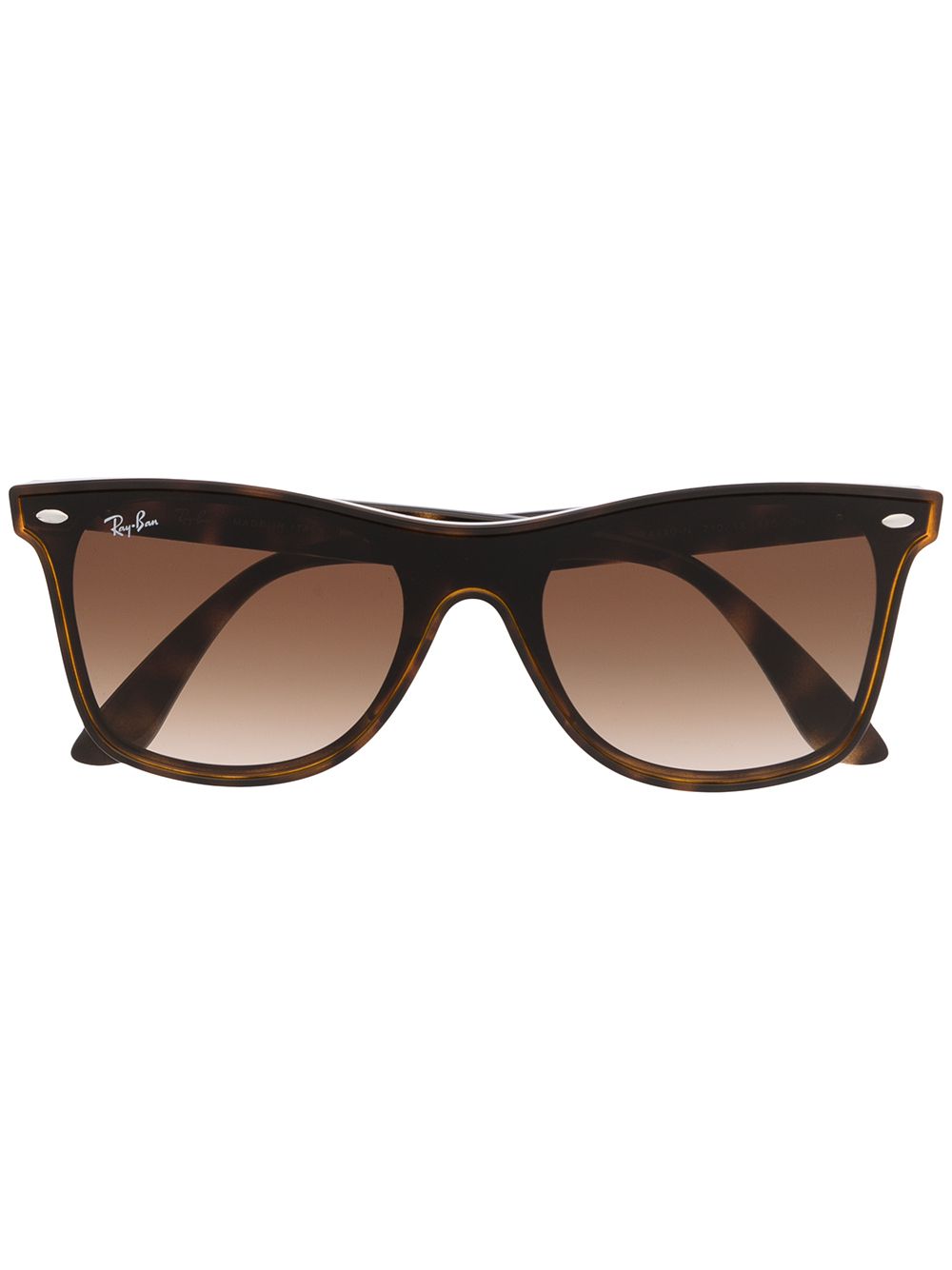 Ray-Ban Wayfarer 玳瑁纹太阳眼镜 - 褐色