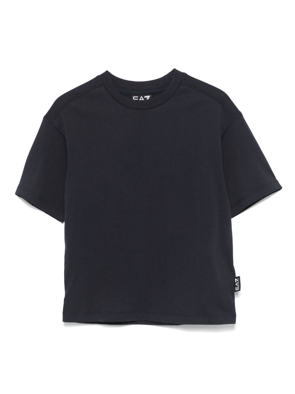 Emporio Armani Kids logo印花T恤 - 蓝色