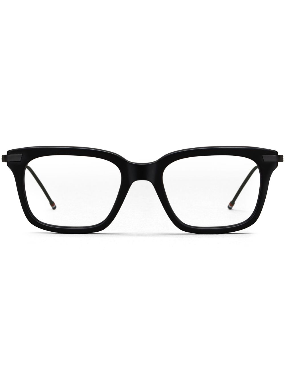 Thom Browne 长方形金属框眼镜 - 黑色
