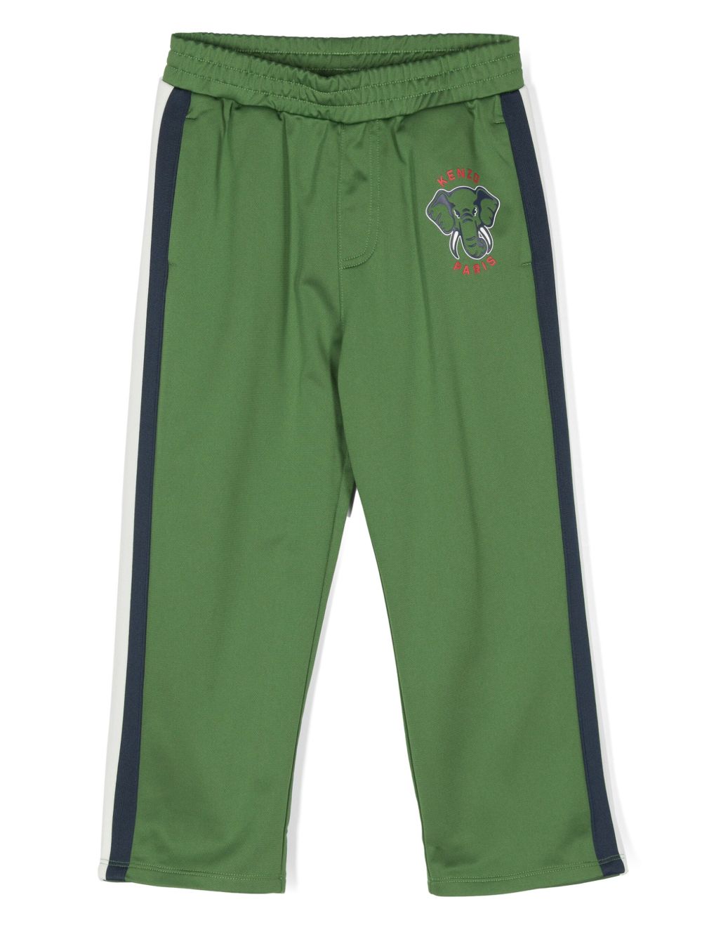 Kenzo Kids Elephant 印花运动裤 - 绿色