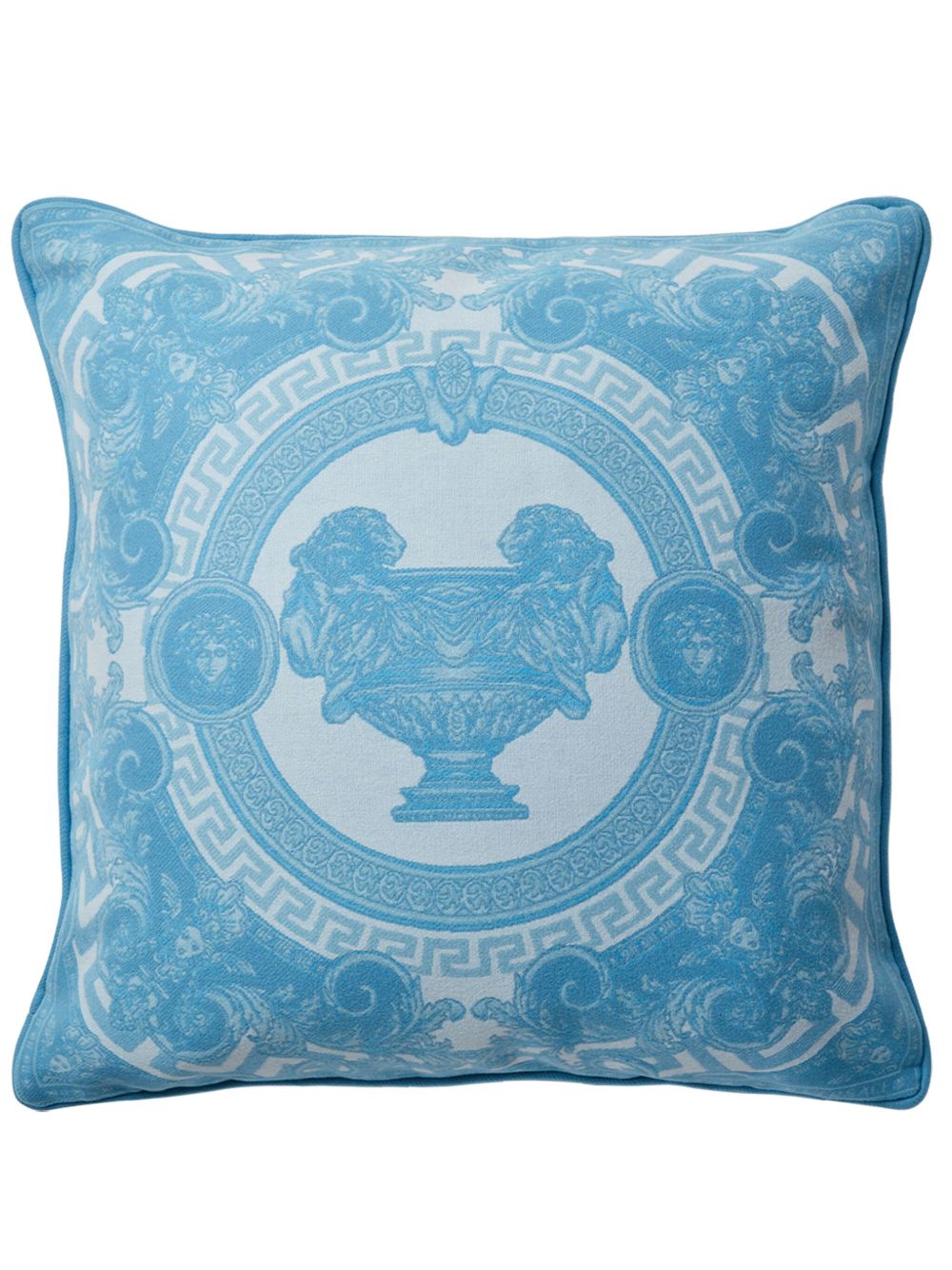 Versace La Coupe Des Dieux 羊毛混纺抱枕 - 蓝色