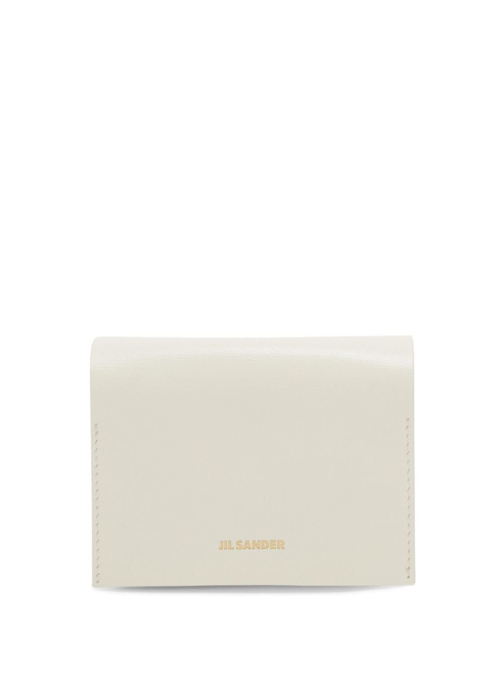 Jil Sander logo标记皮质卡夹 - 白色