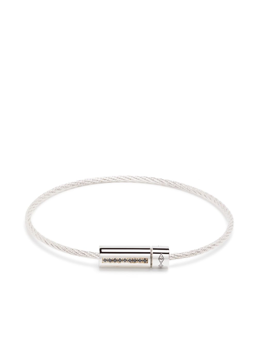 Le Gramme Le 7g Cable 钻石手链 - 银色