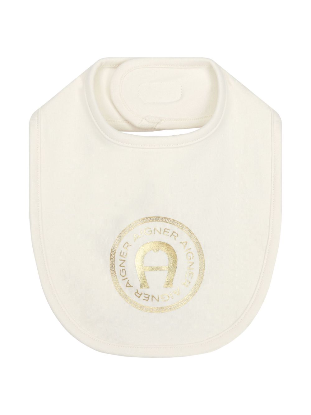 Aigner Kids logo印花围嘴 - 中性色