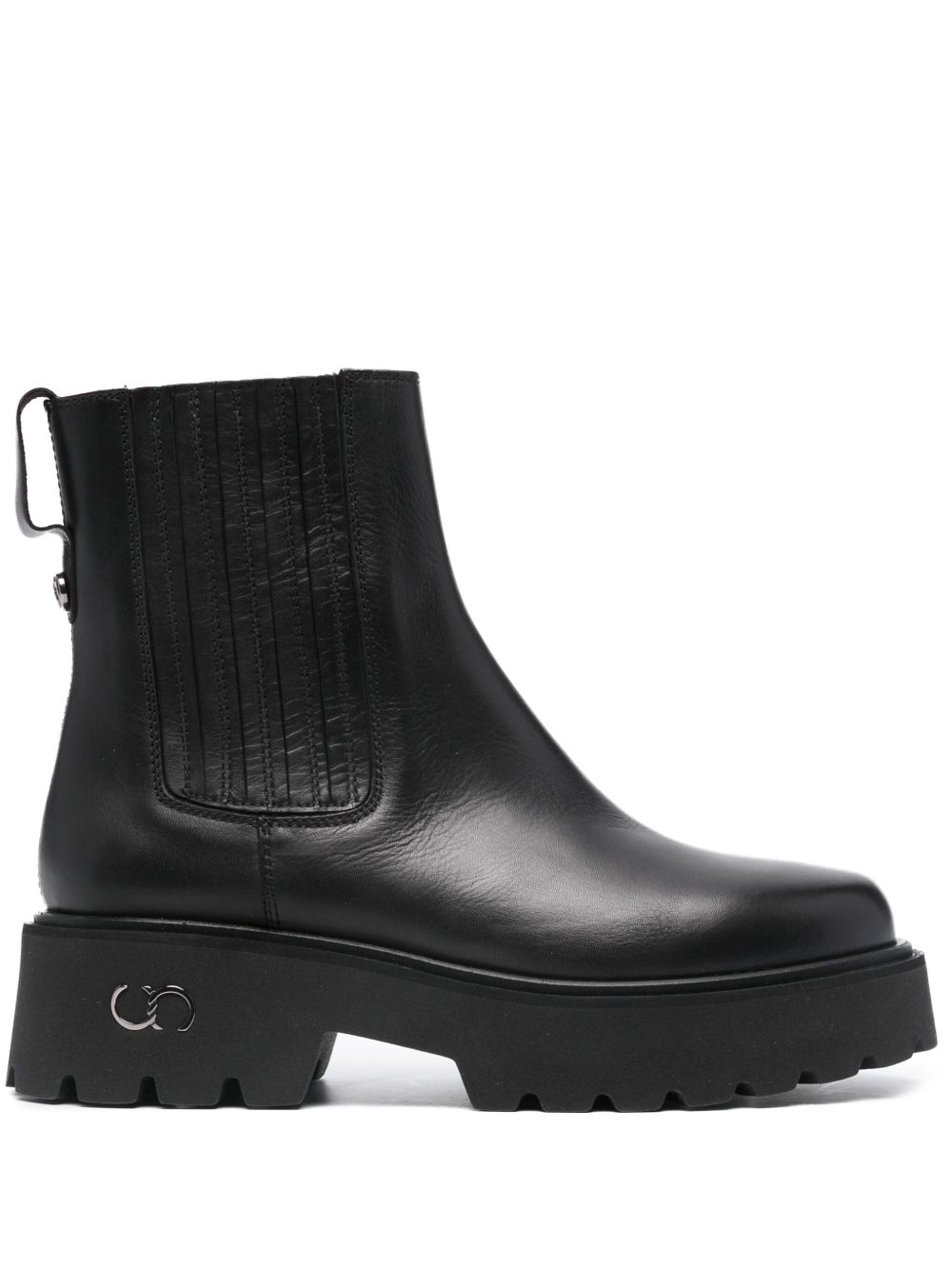 Casadei Congo 皮质及踝靴 - 黑色