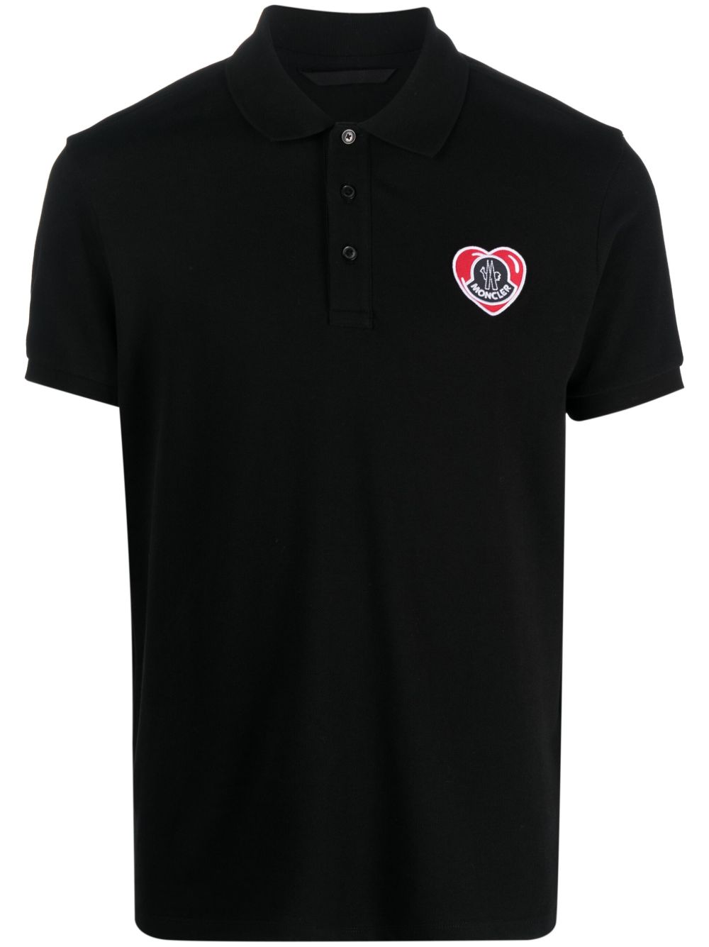 Moncler 盟可睐 标贴polo衫 - 黑色