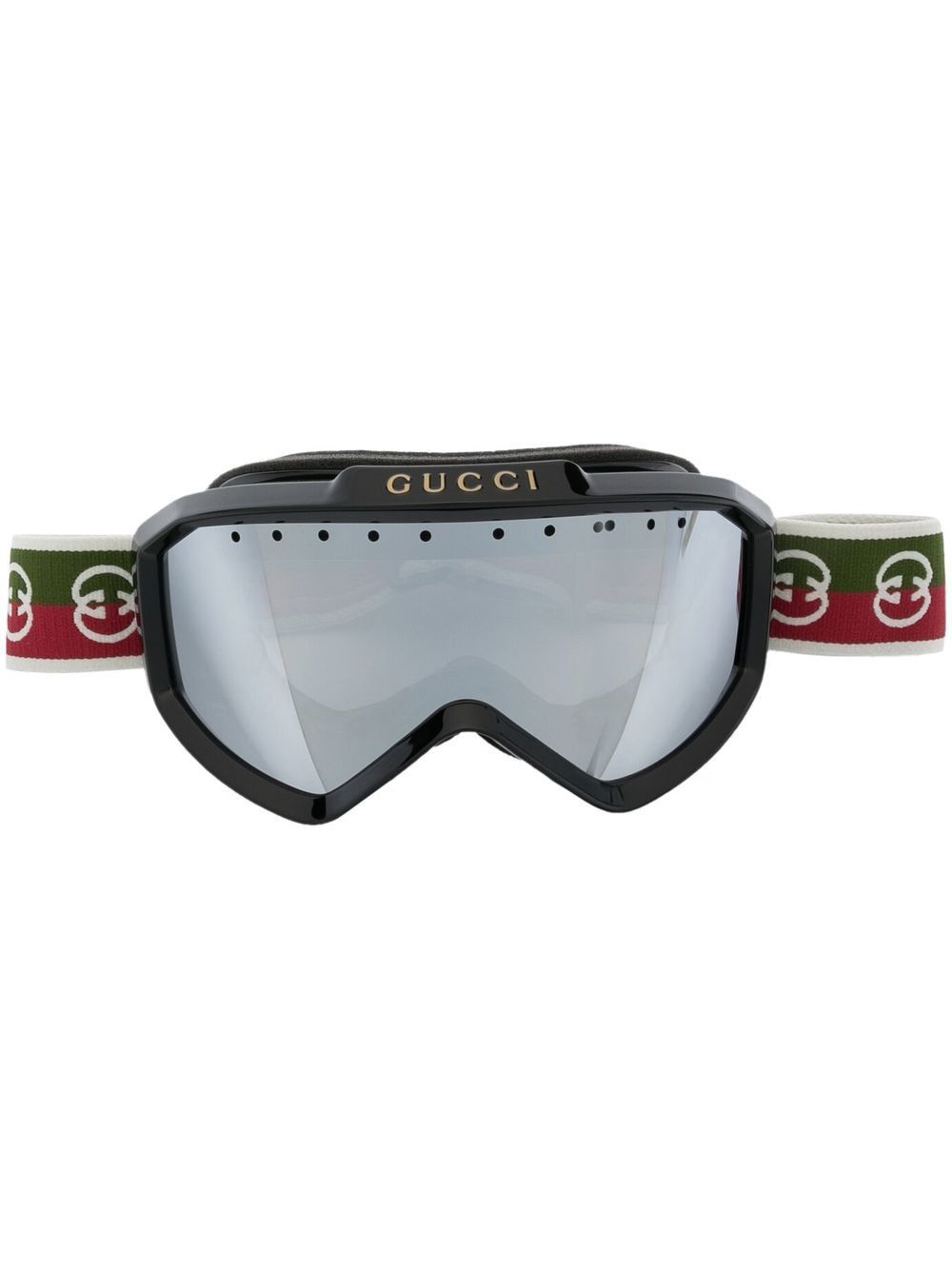 Gucci Eyewear 面罩式太阳眼镜 - 黑色