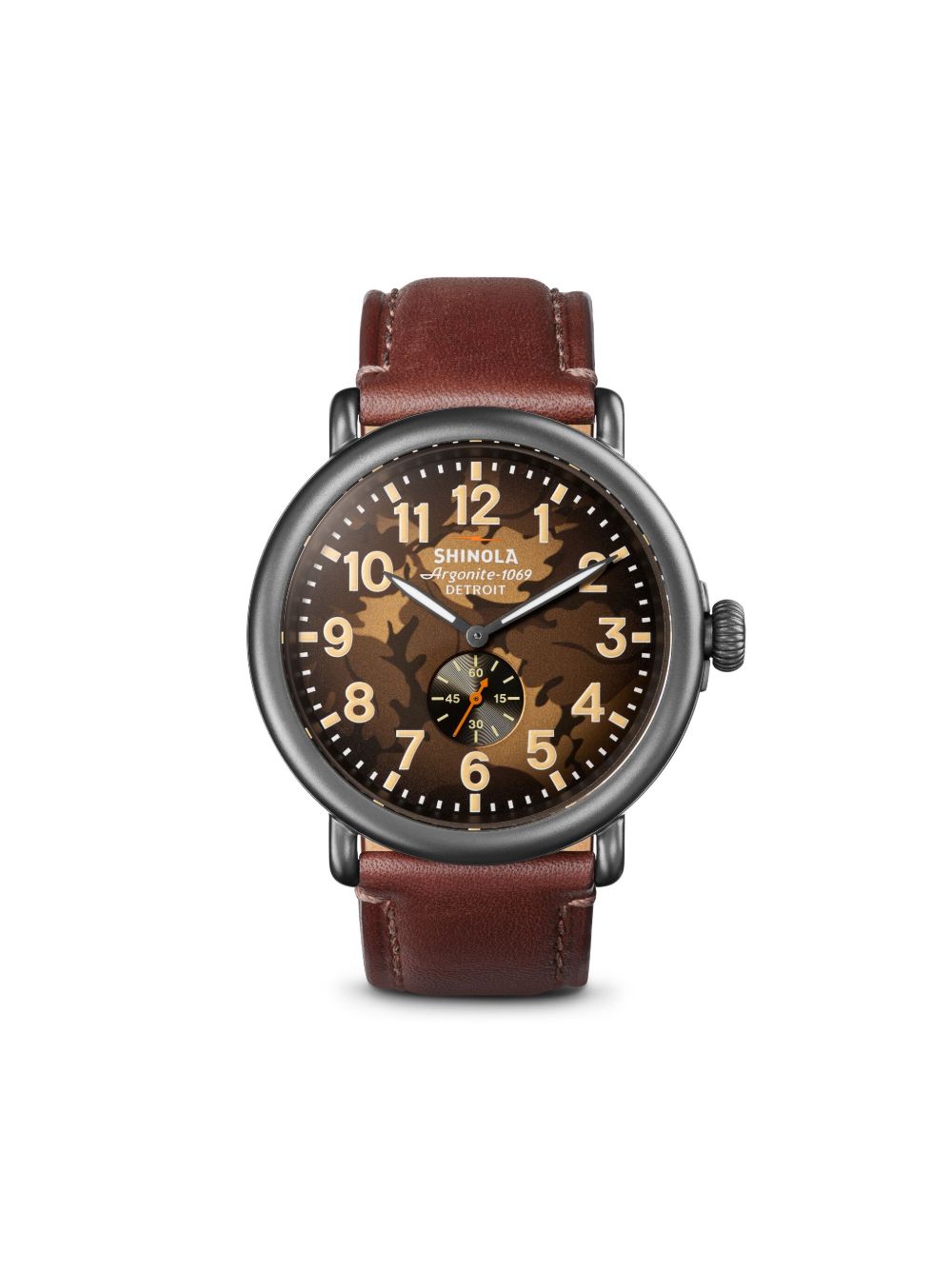 Shinola Runwell Sub Second 47毫米腕表 - 褐色