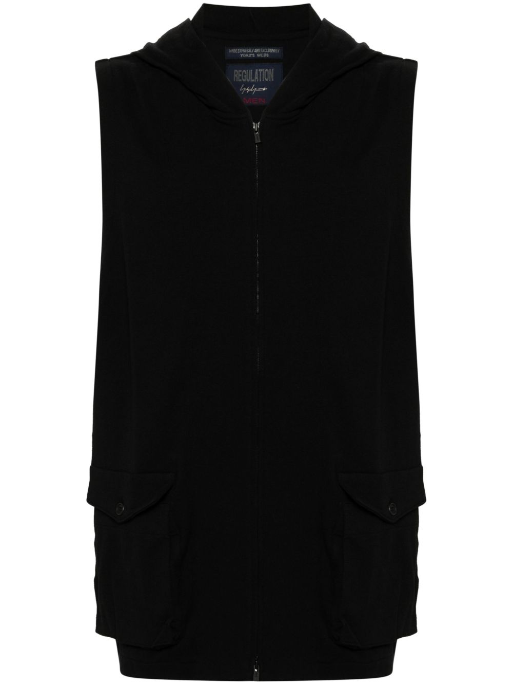 Yohji Yamamoto 棉连帽衫 - 黑色