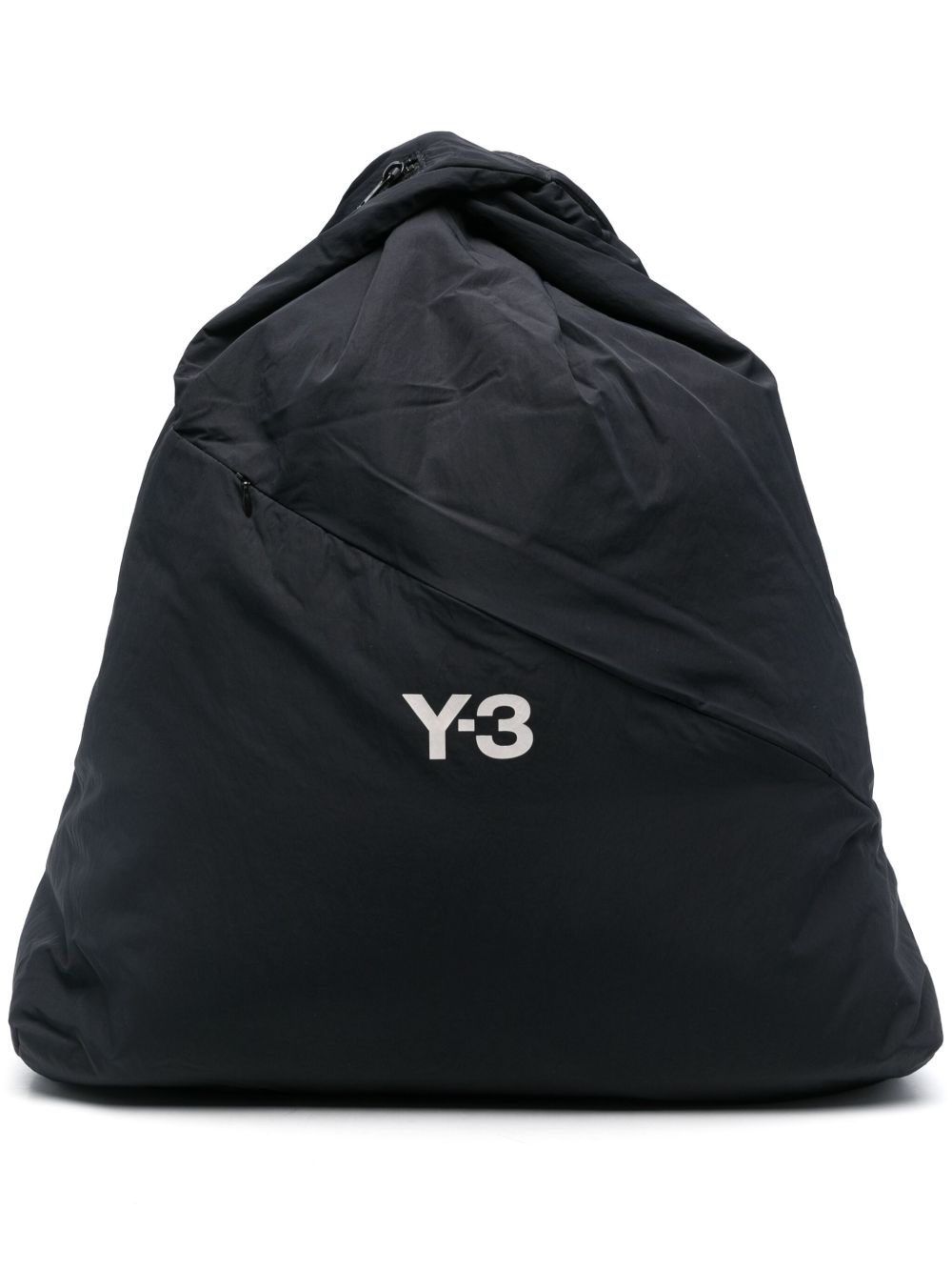 Y-3 x Adidas logo印花双肩包 - 黑色