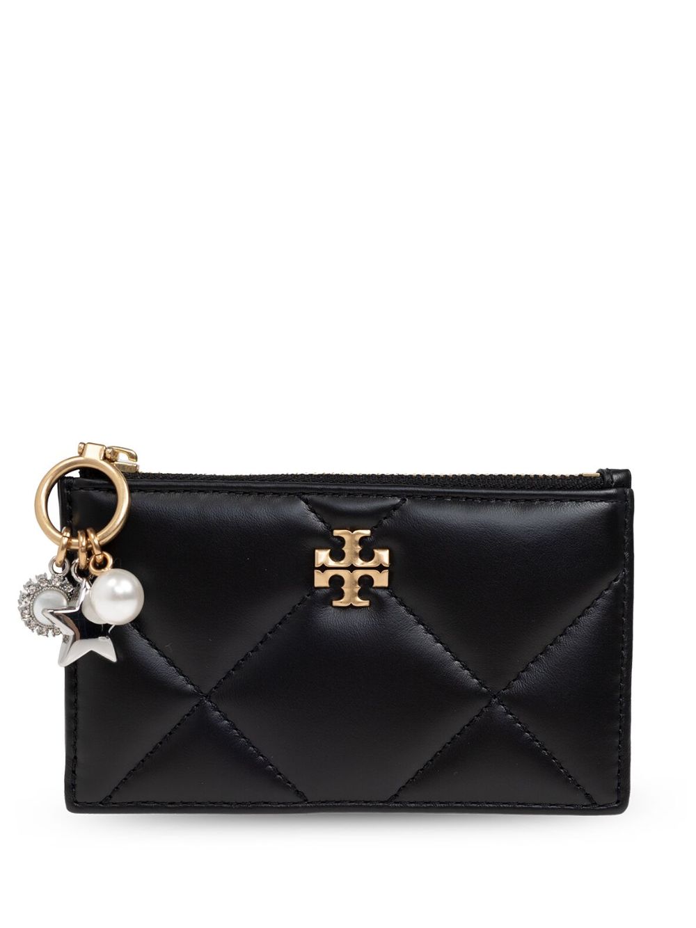 Tory Burch logo标牌钱包 - 黑色