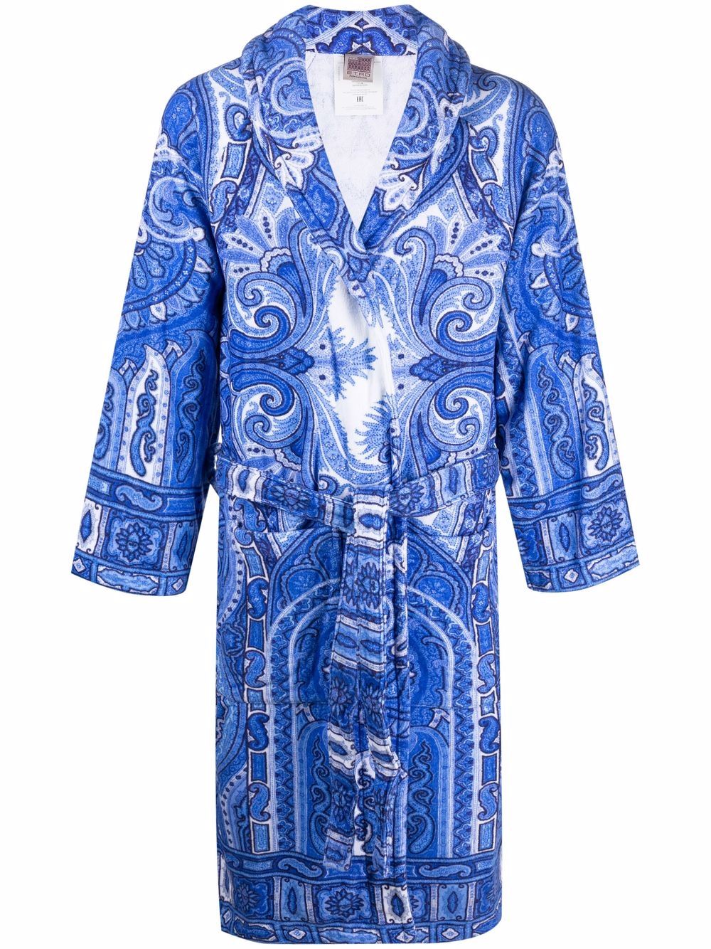ETRO HOME 佩斯理印花睡袍 - 蓝色