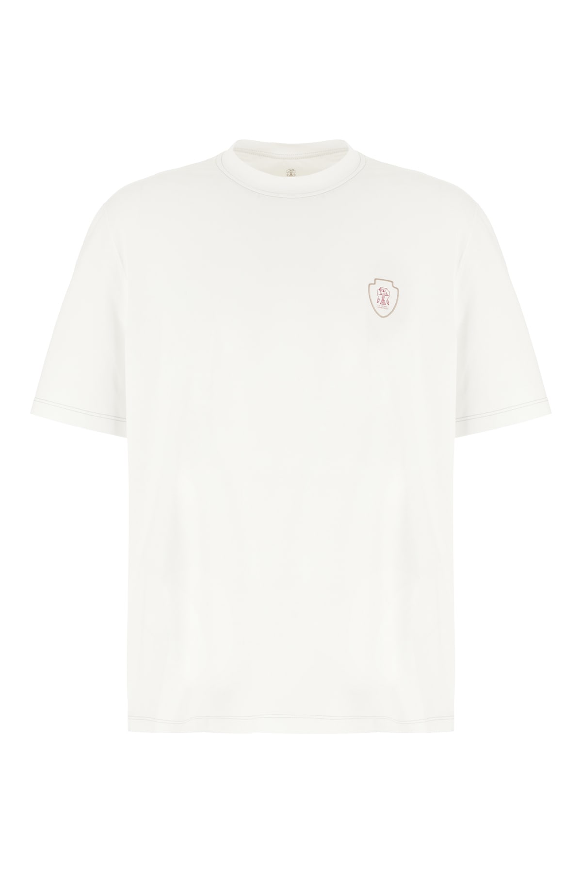 Brunello Cucinelli White Stretch Polyester T-shirt