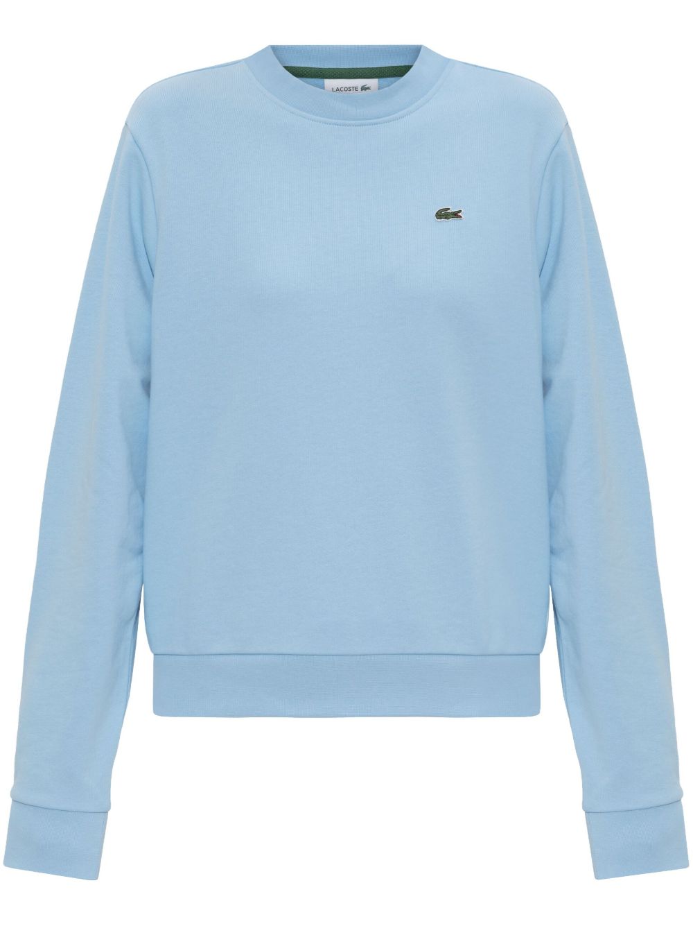 Lacoste logo刺绣卫衣 - 蓝色