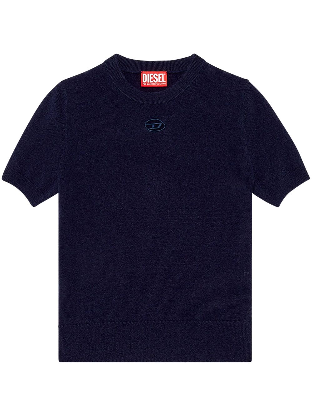 Diesel M- Arga logo刺绣上衣 - 黑色