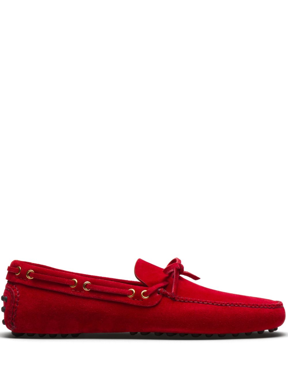Car Shoe 绒面皮乐福鞋 - 红色